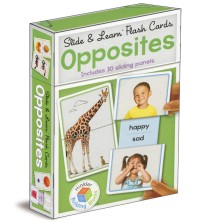 Opposites Building Blocks Slide & Learn Flash Cards