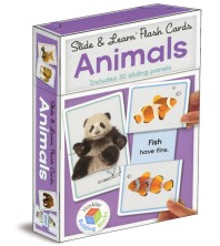 Animals Building Blocks Slide & Learn Flash Cards