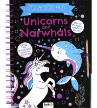 Scratch Art Unicorns and Narwhals