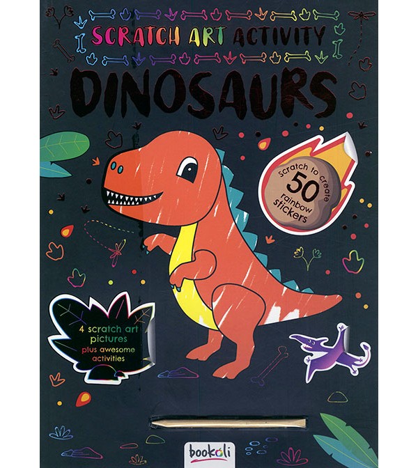 Scratch Art Activity Dinosaurs