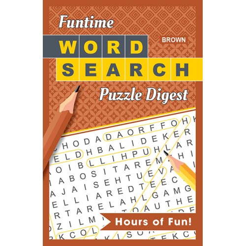 Funtime Word Search Puzzle Digest (Brown)