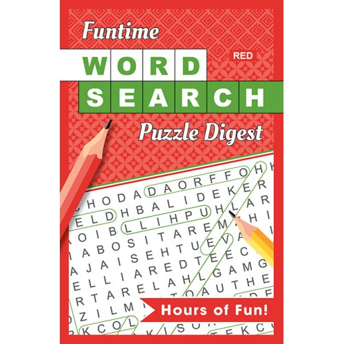 Funtime Word Search Puzzle Digest (Red)