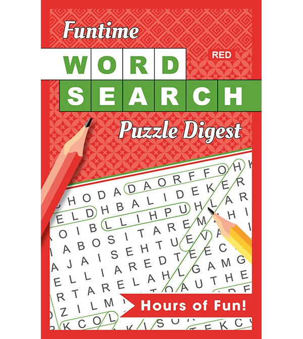 Funtime Word Search Puzzle Digest (Red)