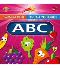 Colour & Practise Fruits & Vegetables A B C